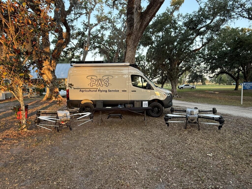 image of Drone Crop Spraying in Central Florida