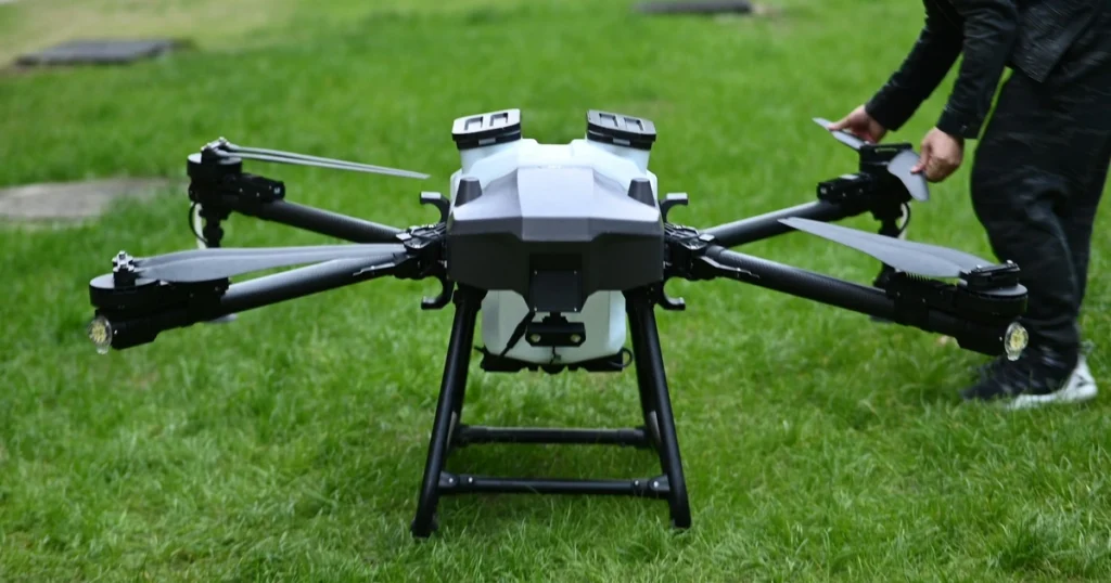 image of MSU drone research study